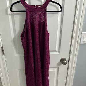 Candies purple lace dress, size Large
